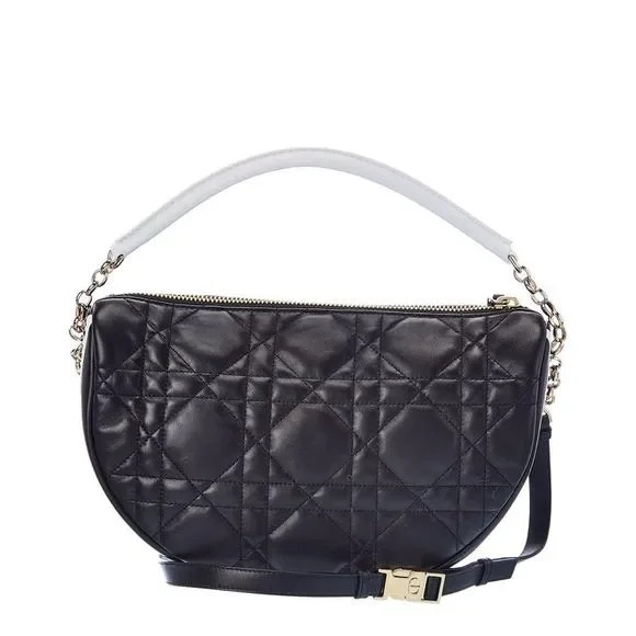 Dior Quilted Leather Shoulder Bag, Black - Picture 3 of 5